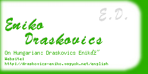 eniko draskovics business card